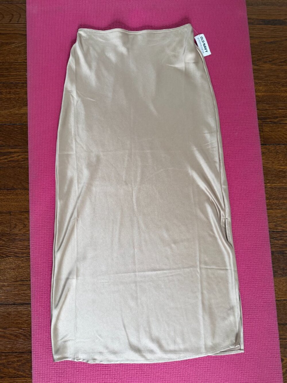 NEW Midi Satin Skirt, Old Navy, Color Tan, XS - Picture 2 of 7